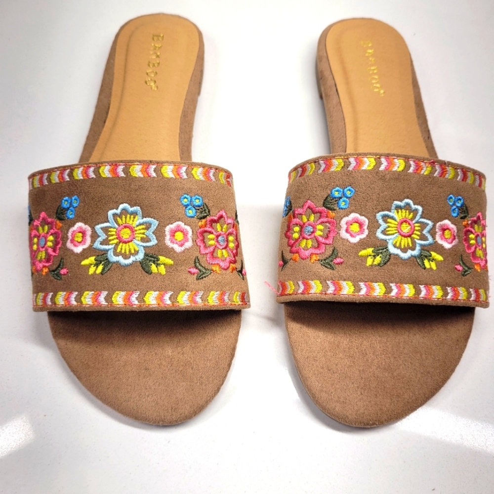 Bamboo Slide Sandal